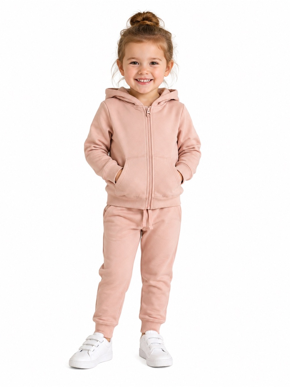 Cat & Jack Blush Pink Zip Hoodie and Joggers Set